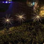 ️ ️LED Solar Firework Light Fireworks Lamp Outdoor Garden Waterproof Lawn Fairy Lights / Lampu Hiasa