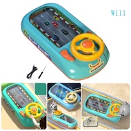 Will Educational Steering Wheels Toy Driving Simulator Simulated Driving Race Car Game Car Race Toy 