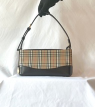 BURBERRY HAYMARKET CANVAS SHOULDER BAG  側背包 斜孭袋 中古
