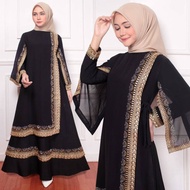 Gamis Abaya Turki Hitam model3