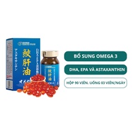 Viên Uống Dầu Gan Cá Mập Omega 3 Genki Fami Nhật Bản Bổ Mắt Bổ Não Tốt Cho Tim Mạch