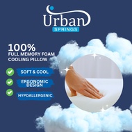 URBAN SPRINGS Pillow - 100% Full Memory Foam Cooling Pillow