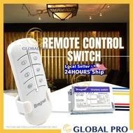 BREGNET 3 Way Lighting Remote Control Switch Wireless Receiver Lamp Light RF Remote Control Switch O