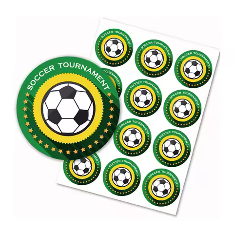 36pcs 3cm Football Sports Stickers Cartoon Boy's Football Sticker Single Party Football Club Footbal