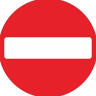 Verboden No Entry Sign Diameter 60 Cm 3 Mm Acp Plate Best Quality Lowest Price