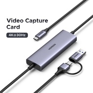 UGREEN  Video Capture Card Live Image 4K 30Hz HD Type C Collector With PD100W port for Monitor Lapto