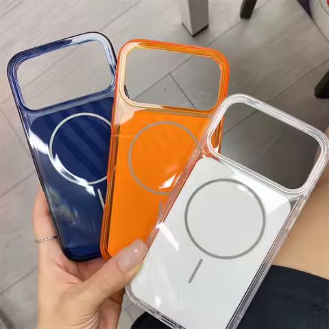 Clear Magnetic Macsafe Case for Magsafe IPhone 17 Pro Max 17Pro 17ProMax IPhone17 ProMax IPone Trans