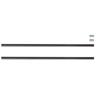 Home Zone 烤漆延伸鐵管 黑 2入 46cm