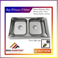 [READY] BAK CUCI PIRING 2 LUBANG TANPA MEJA/SAYAP WINSAR V8046