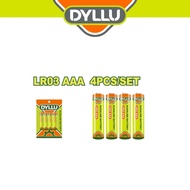 DYLLU LR03 AAA Alkaline Battery (4 Pcs/1.5V/1300mAh) DTJX2K07