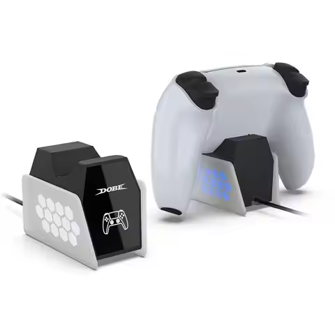 For PS5 Controller Charger Charging Station Wireless Controller Charging Dock Charger Stand for Play