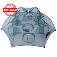 Fishing Net Portable Fish Tra Type Nylon Crab Shrimp Folding Net Net Cast Automatic Umbrella Y6a8