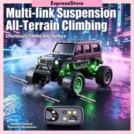 1:64 Mini RC G Wagon 4WD Off Road Climbing Car with Trailer Remote Control Vehicle Toy