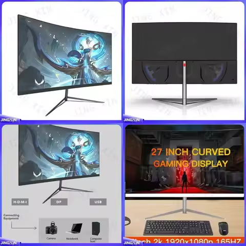 for FY 19 Inch Frameless Gaming Monitor 144Hz 165Hz LED LCD Display 1080P 2K 4K High Resolution For 