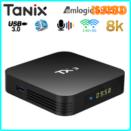 กล่อง Android9.0 TX3 NJISD TANIX S905X3สมาร์ททีวี Amlogic 8K Set Top BOX 4GB RAM 32GB 64GB รอม2.4G/5