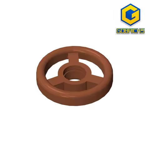 Gobricks GDS-1315 Vehicle, Steering Wheel Small, 2 Studs Diameter compatible with 30663 pieces of ch