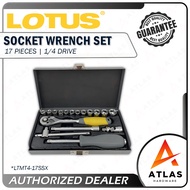 Lotus Socket Wrench Set | 17 pc | 1/4 Drive | 6 Point | LTMT4-17SSX