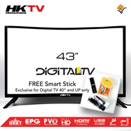 HKTV 43 Inch Curved Digital LED TV with Free Xiaomi Smart Stick