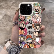 手机壳 Mobile phone shell发财啦财神爷苹果16手机壳iPhone15promax彩银14/13plus硬12防摔 8.13