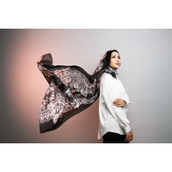 [BLACK & WHITE COLLECTION] TUDUNG SATIN TUDUNG SILK CORAK SHAWL HITAM PUTIH SHAWL PRINTED MURAH