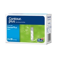 CONTOUR PLUS BLOOD GLUCOSE TEST STRIPS 2X25'S (EXP:12/2024)