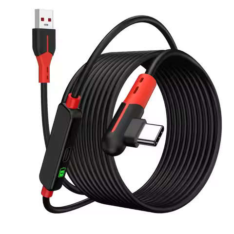 VR Charging Link Cable 16FT Compatible with Meta Quest 3S Quest3 2 Pico4 Accessories and PC SteamVR 