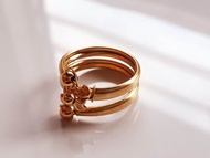 Pure 10K Gold Double Parallel Ring