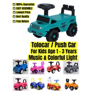 CANDY UMUR 1 - 3 YEARS TAHUN KIDS BUDAK KANAK TOLOCAR PUSH CAR RIDE ON TOY 4 WHEELS RODA KERETA MAIN