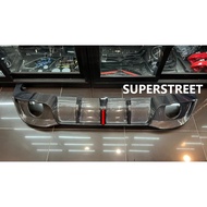 Volkswagen Golf MK8 GTI carbon fiber diffuser