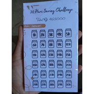 Saving Challenge Envelope (12 months) ( January-December)