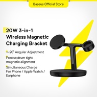 Baseus 20W Magnetic Wireless Charger Stand For  phone 12 13 Watch 3-in-1 Fast Charging Wireless Char