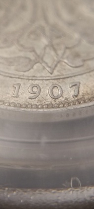 海峽 壹圓 1907年H 細坡頭 銀幣