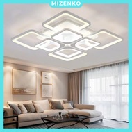 Square Living Room Ceiling Lights, Modern Decorative Led Ceiling Lights 3 Color Modes Mizenko