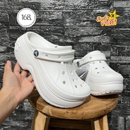 🔥จัดโปรจ้า🔥รองเท้าเสริมส้น crocs Bella clog รุ่นใหม่จ้า เบาสบายนิ่มจ้า มีสูง3-4นิ้ว