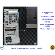 DESKTOP PC : DELL OPTIPLEX 7070  i7 9th Gen MT PC CPU ONLY & FULL SET ( RECON ) -- 1 MONTH WARRANTY 