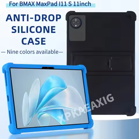 For BMAX MaxPad I11 S Case 11inch Tablet Cover PC Kickstand Funda with 4 Shockproof Airbags Kids Saf