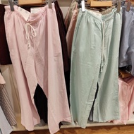UNIQLO Striped Linen Blend Pants UniqloWanita (Unisex)