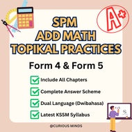 📚2025 [PDF/E-book] SPM A+ Additional Mathematics Topical Practices | Prepared by A+ Students | Form 