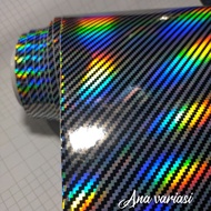 5d rainbow carbon kevlar motorcycle scotlet sticker rainbow scotlet hologram L 50 cm x P 50 cm