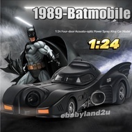 Die Cast 1:24 Batmobile 1989 Spraying Mist Diecast Vehicle Models