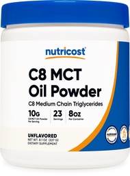 C8 MCT Oil Powder 23 Servings (8oz) - 95% C8 MCT Oil Powder