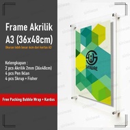 A3 Acrylic Frame Wall Mount A3 Acrylic Frame Custom Figura Poster Frame