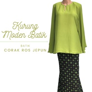 Baju Kurung Moden Muslimah Kurung Batik Cotton Kain Batik Cotton Batik Viral Asli Terengganu Handmade