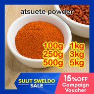 ATSUETE POWDER Asuete Annatto Powder 50g 100g 250g 500g 1kg 3kg Oil for Inasal Lihiya Kutsinta Adobo