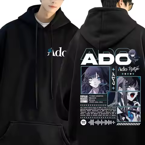 Ado World Tour 2025 Hibana Hoodie Men Women Fashion Japanese Style Streetwear Unisex Vintage Casual 