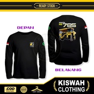 T-shirt PT PAMAPERSADA KOMATSU HD 785 DB Long Sleeve Distro T-shirt