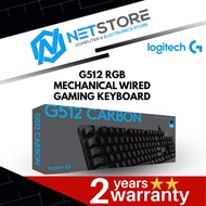 LOGITECH G512 LIGHTSYNC RGB Mechanical Wired Gaming Keyboard - LINEAR / TACTILE / CLICKY