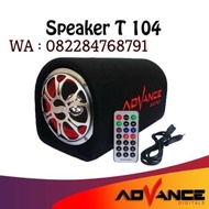 Speaker subwoofer aktif 10" 10 in advance bluetooth T104BT T 104 BT 10 inch
