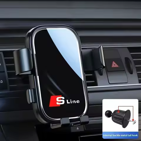 Car Air Vent Gravity Smart Phone Bracket Accessory For Audi Sline A1 A3 A4 A5 A6 A7 A8 B8 B9 B6 C6 Q
