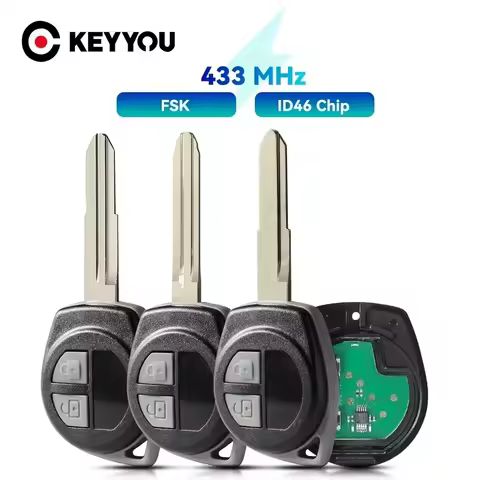 KEYYOU With Battery Car Key For Suzuki Swift SX4 ALTO Vitara Ignis JIMNY Splash 433MHz ID46 PCF7936